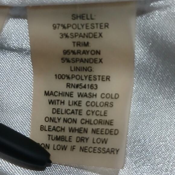 Calvin Klein Med Sleeveless V-Cowl Neck Zebra Black/White Print Dress Easy Care - Picture 12 of 12